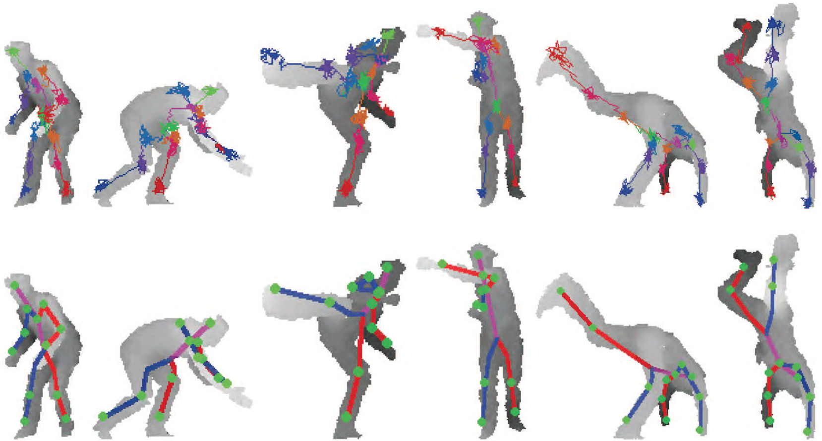 Forest walk methods for localizing body joints from single depth image.